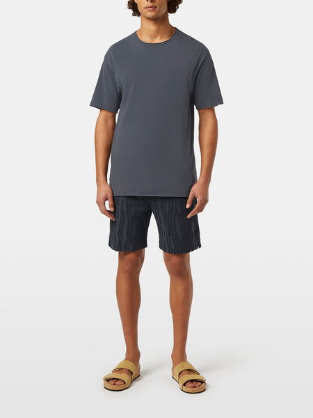 Terry Toweling Jacquard Shorts - Black