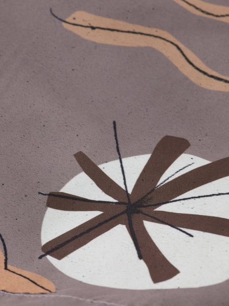 Beach Brown Printed Swim Shorts