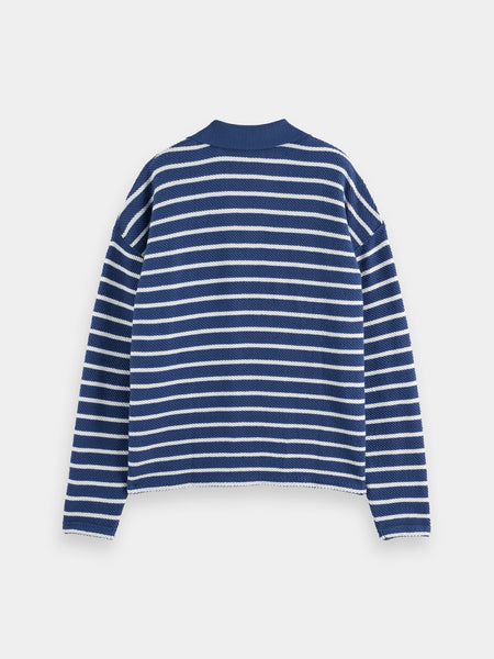 Striped Loop Terry Sweat