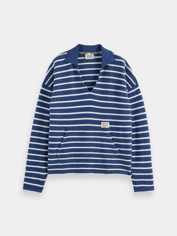 Striped Loop Terry Sweat