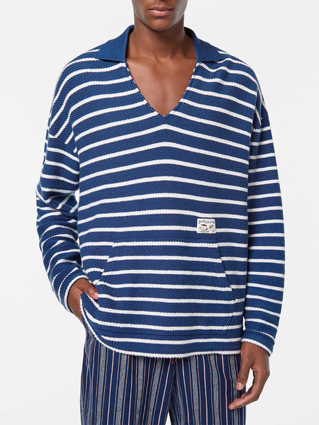 Striped Loop Terry Sweat