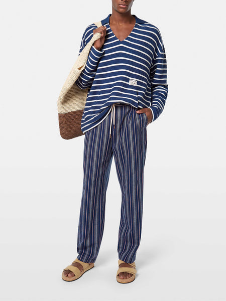 Striped Loop Terry Sweat