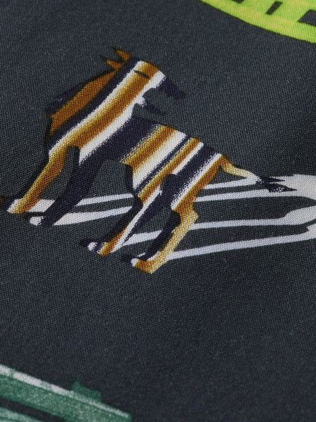 Park Green Allover Printed S/S Shirt