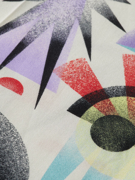 Luna White Allover Printed Shirt