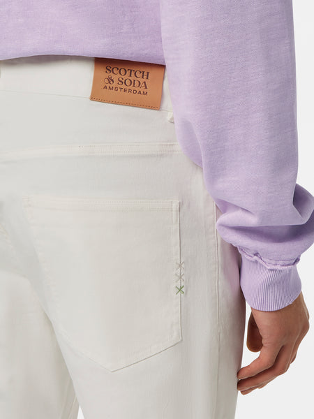 Ralston Regular Slim Off White 5pkt Pant