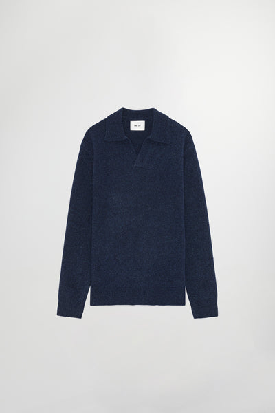 Hope 6683 - Long Sleeve Polo Knit - Navy