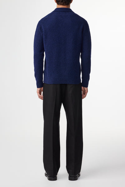 Hope 6683 - Long Sleeve Polo Knit - Navy