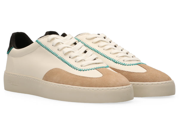 Plakka 1D - White Sneaker with Trim