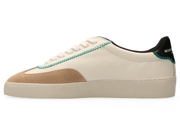 Plakka 1D - White Sneaker with Trim