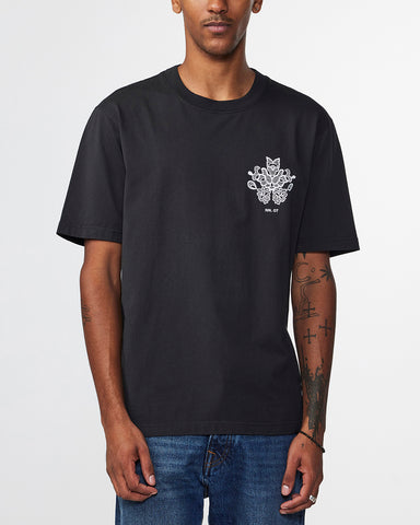 3209 Adam Print Tee - Black