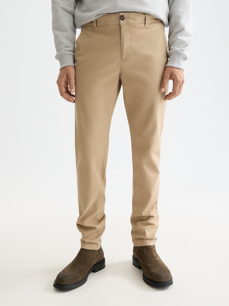Mott Slim Fit Chinos - Sand