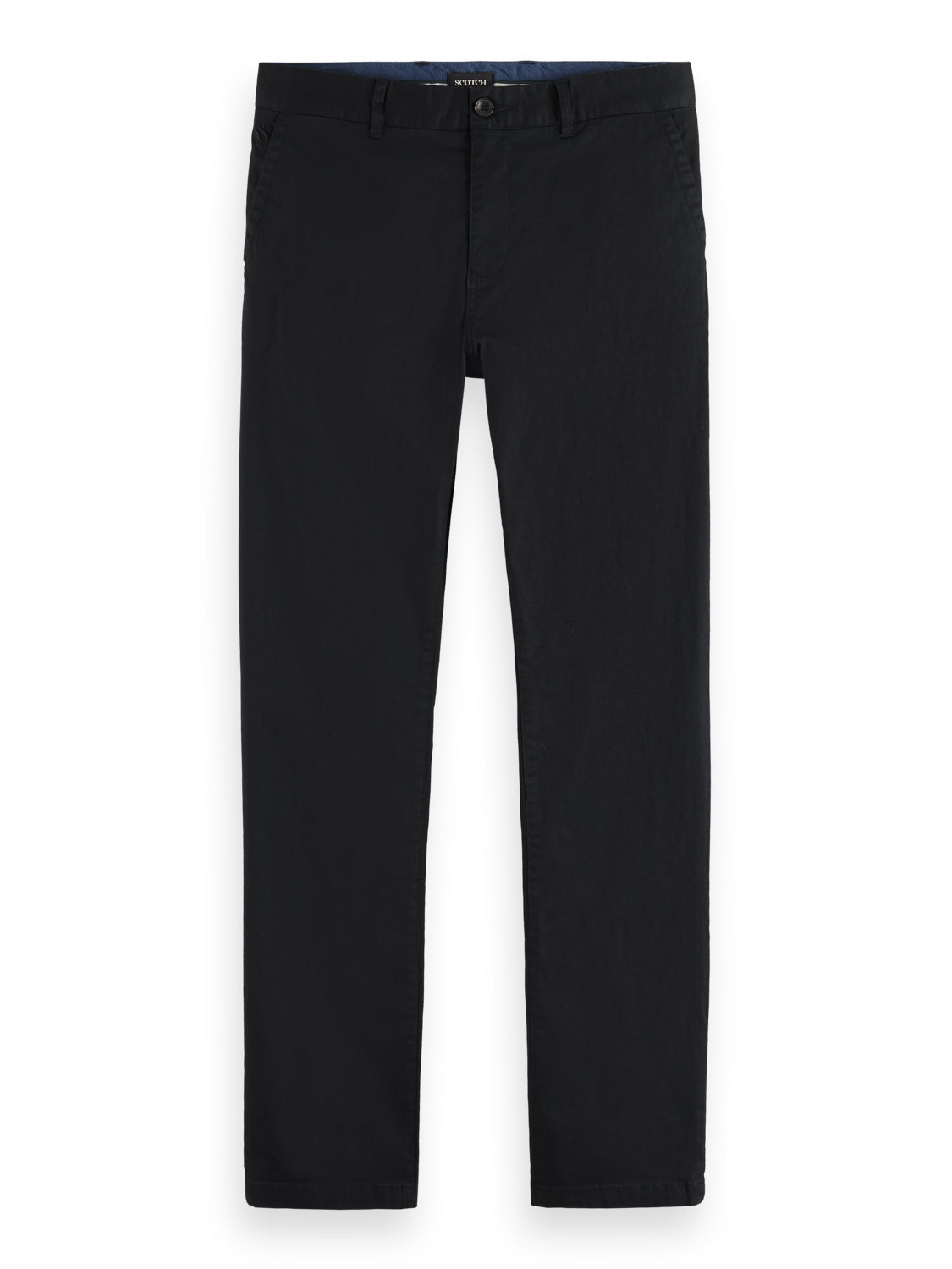ESSENTIALS - Stuart Regular Slim Fit Chino - Black
