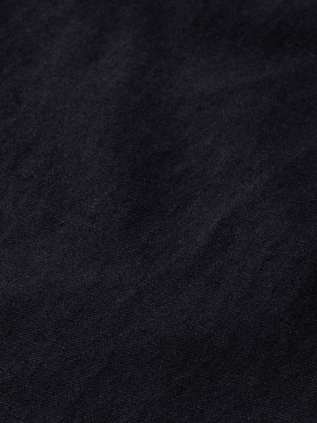 Black Cotton-Linen Blend Jogger Pant