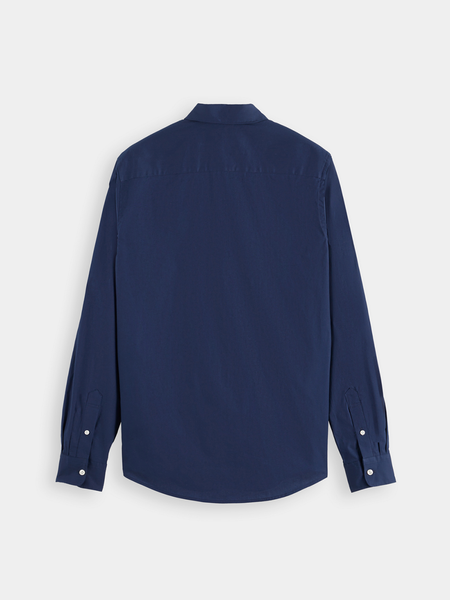 Slim Fit Poplin Shirt - Navy