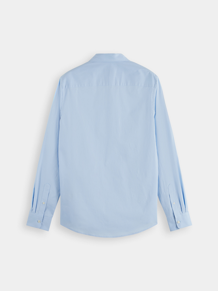 Slim Fit Poplin Shirt - Shirt Blue