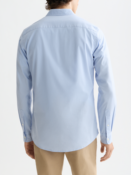 Slim Fit Poplin Shirt - Shirt Blue