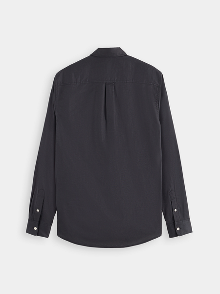 Black Oxford Shirt in Regular Fit