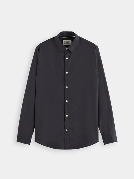 Black Oxford Shirt in Regular Fit