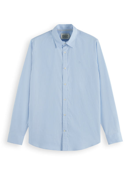 ESSENTIALS - Regular Fit Button Down Oxford - Shirt Blue