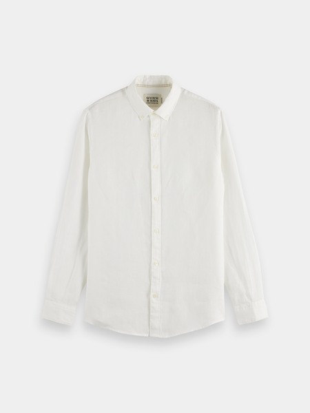 White 100% Linen Shirt