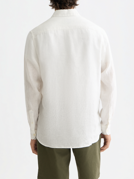 White 100% Linen Shirt