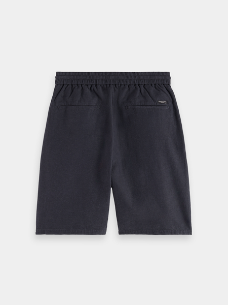 Fave Cotton-Linen Shorts - Black