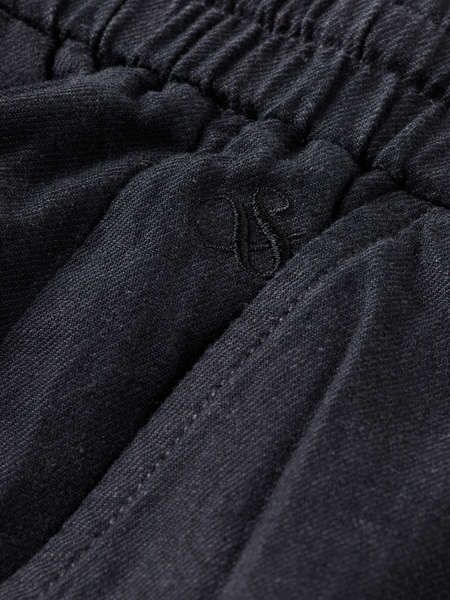 Fave Cotton-Linen Shorts - Black