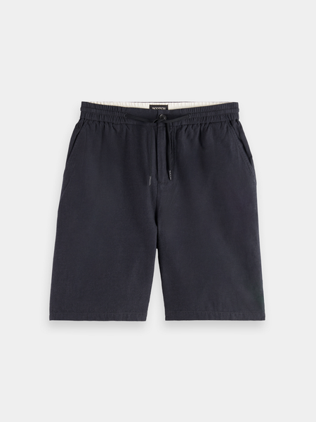 Fave Cotton-Linen Shorts - Black