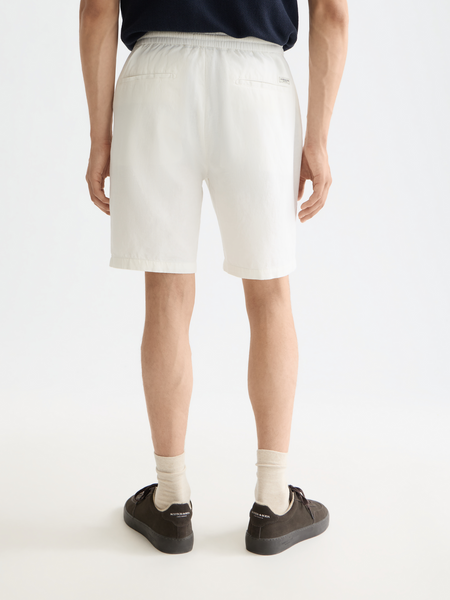Fave Cotton-Linen Shorts - Off White