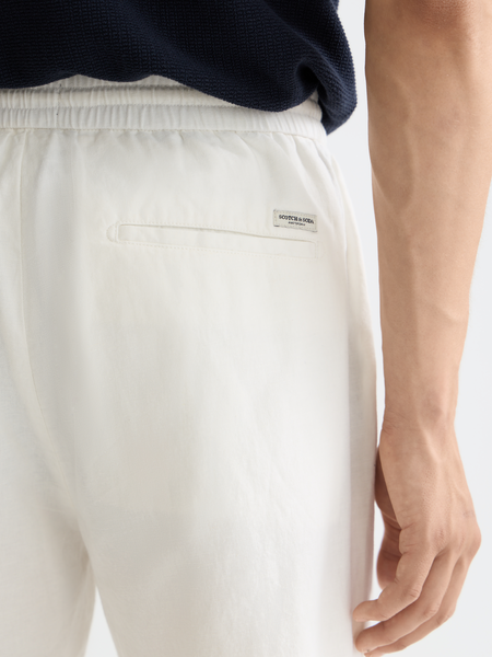 Fave Cotton-Linen Shorts - Off White