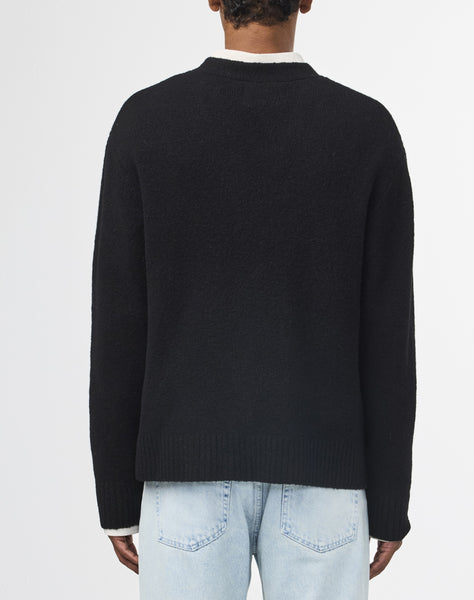 John 6683 Wool Blend Cardigan - Black