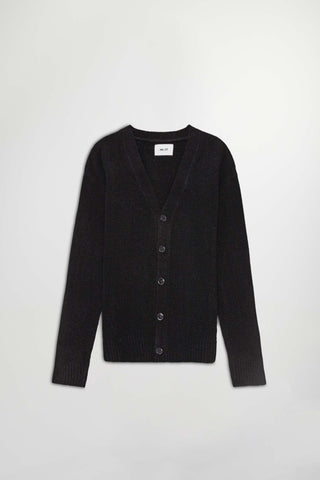 John 6683 Wool Blend Cardigan - Black