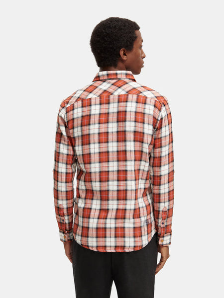 Red Bonded Flannel Check with Sleeve Holders