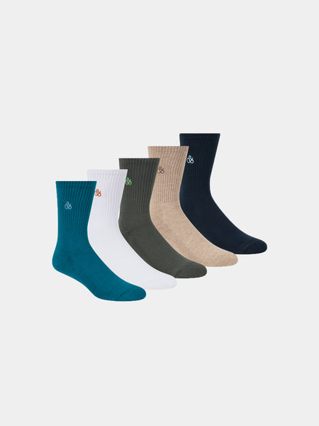 Medium Green 5pk Box Set Sox